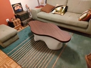 Table Basse Ipé - Béton cellulaire