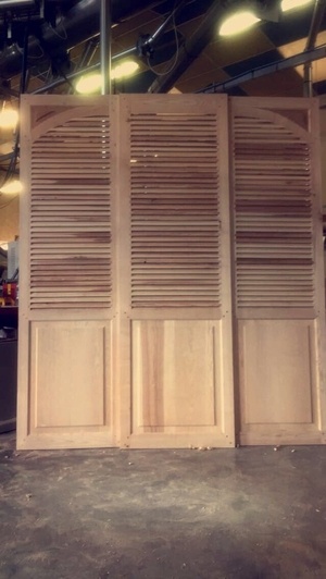 Portes persienne coulissante