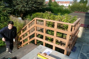 Rampe d'escalier extérieur en bankirai (2008)