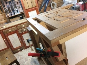 Support pour gabarit à défonceuse