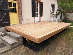 Double terrasse en Douglas.