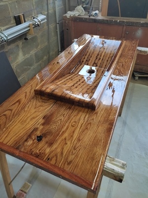 Essaie évier en bois