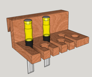French cleat pour ciseaux à bois