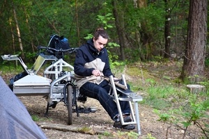 Banc à Planer en Alu sur Vélo Cargo