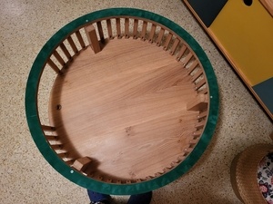 Table basse à plateau réversible