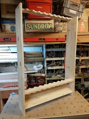 Rack à cannes a peche.