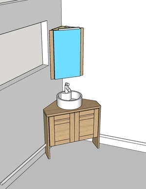 Encoignure de salle de bain