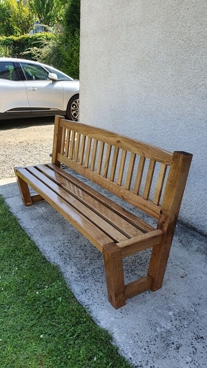 Banc chêne massif