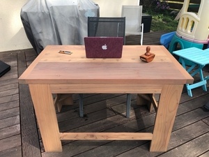 Mobilier de bureau...de jardin.