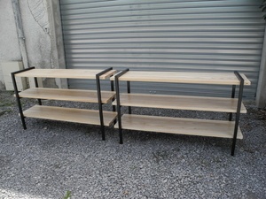 Etagères bois et métal