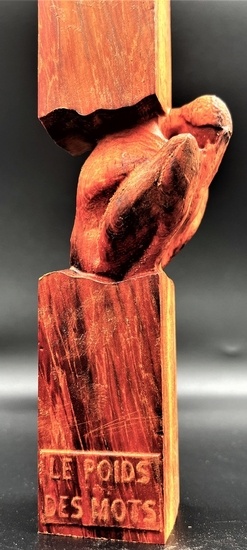 Sculpture Le Poids des mots