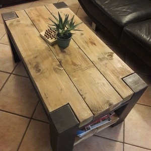 Table basse style industriel