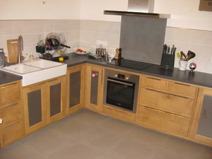 Cuisine avec façade amovible