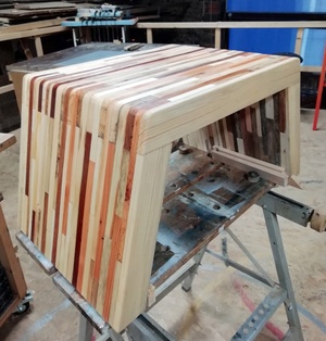 Table basse recyclée