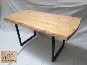 Table basse bois et fer
