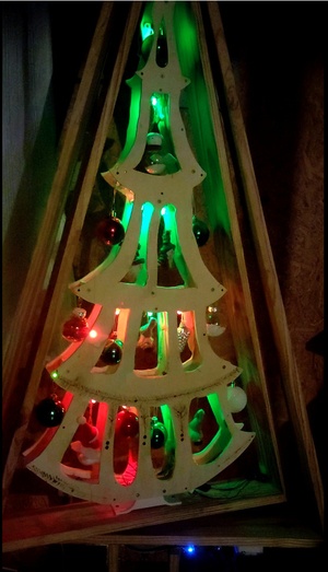 Sapin de Noël rotatif