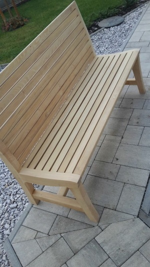 Banc exterieur en robinier