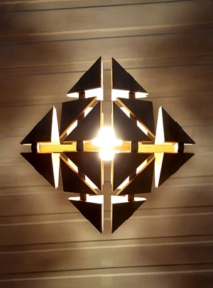 Plafonnier octaèdre