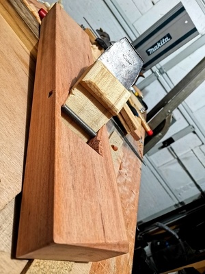 Fabrication rabot à recaler a lame biaisé