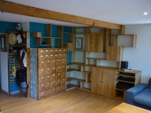 Bibliothèque inspiration Mondrian