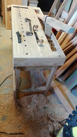 Option banc à planer intégrée à l'établi