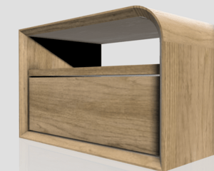 Chevet avec un angle arrondi