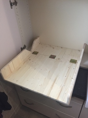 Table à langer rabattable
