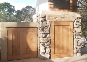 Portes en châtaignier