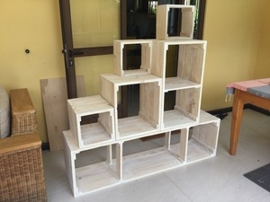 Bibliothèque à caissons amovibles