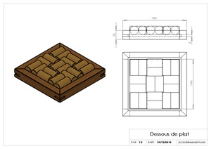 Dessous de plat en bouchons de liège