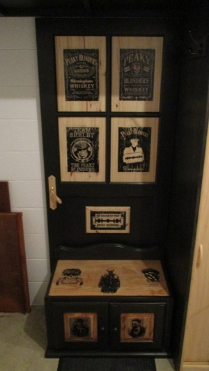 Banc / meuble à chaussures pour le garage