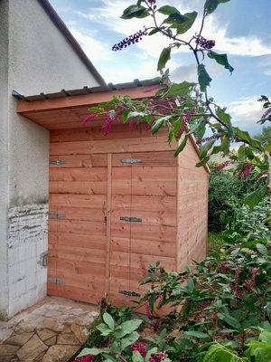Cabane à vélos. Douglas.