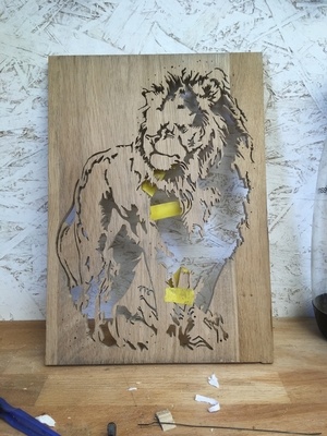 Chantournage de lion