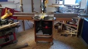 Meuble pour radial avec rallonges