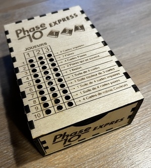 Boites de rangement pour jeux de cartes