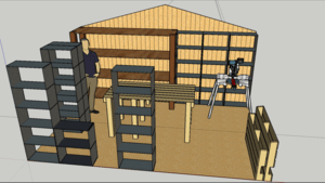 Cabanon atelier pour le bois (12m2)