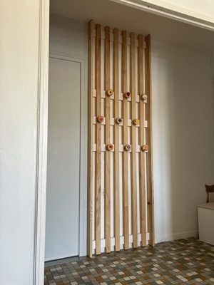 Porte manteaux fleuri sans fixation