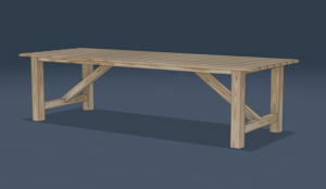 Grande table d'exterieur