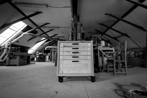 Servante d'atelier en bois