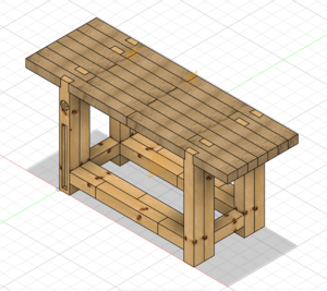 Dernière version en date en lamellé collé abouté pour atteindre 180 cm de long au lieu de 140
