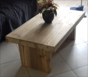 Table basse de récup