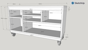 Console mobile pour défonceuse stationnaire