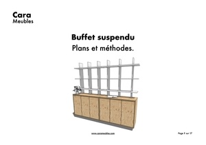 Buffet Suspendu Contreplaqué Épicéa