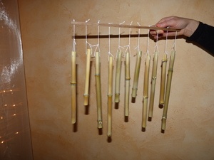 Carillon en bambou, par Pernelle