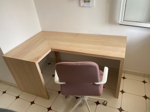 Bureau en frêne massif