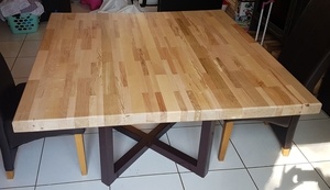 Table lamelles multi essences