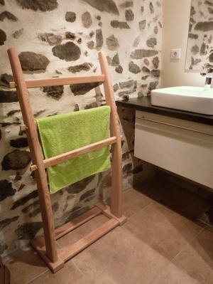 Porte serviettes en mélèze