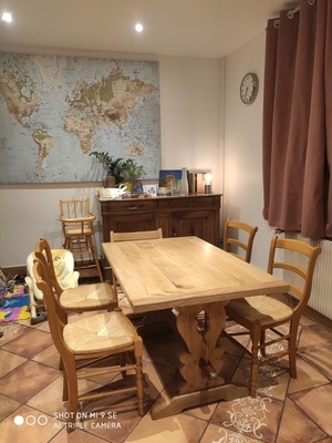 Rénovation vieille table à manger