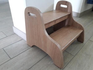 Marchepied en chêne massif