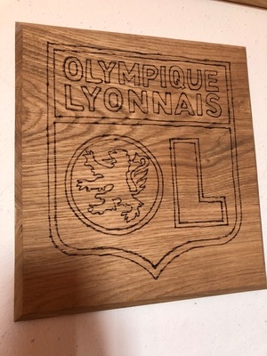 Pyrogravure Olympique Lyonnais